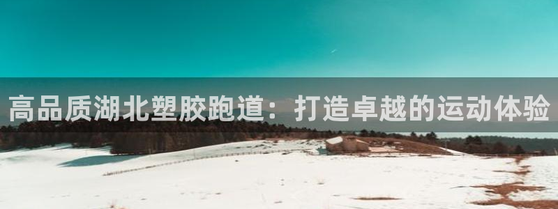 红足一生世：高品质湖北塑胶跑道：打造卓越的运动体验