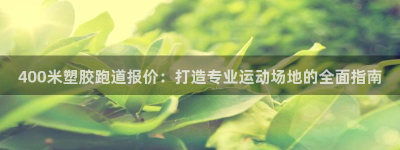 红足一1世皇冠地址：400米塑胶跑道报价：打造专业运动场地的全面指南