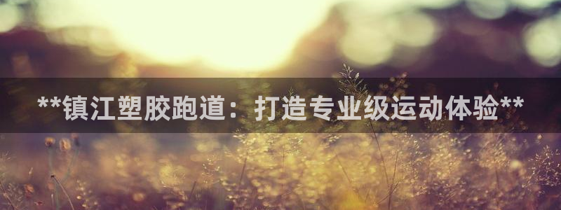 百度红足一1视频在线观看：**镇江塑胶跑道：打造专业级运动体验**