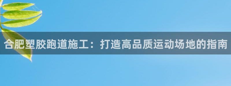 666814红·足一世比分：合肥塑胶跑道施工：打造高品质运动场地的指南