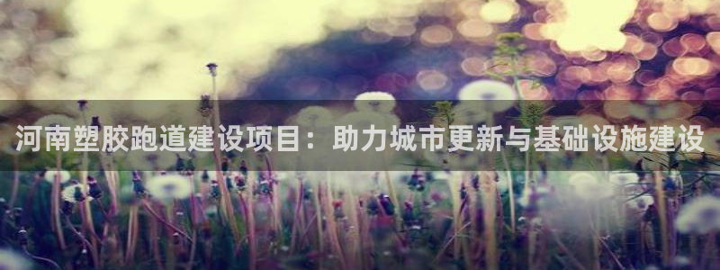 红足一1世666814足球：河南塑胶跑道建设项目：助力城市更新与基础设施建设