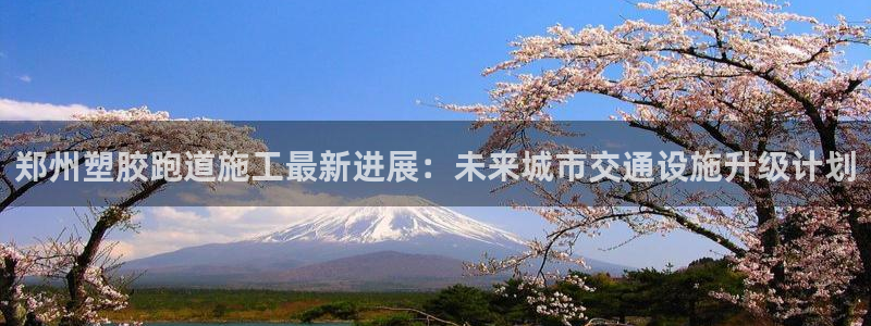 红足体育网:郑州塑胶跑道施工最新进展:未来城市交通设施升级计划