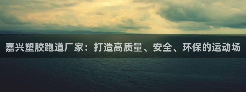 红足一生世：嘉兴塑胶跑道厂家：打造高质量、安全、环保的运动场